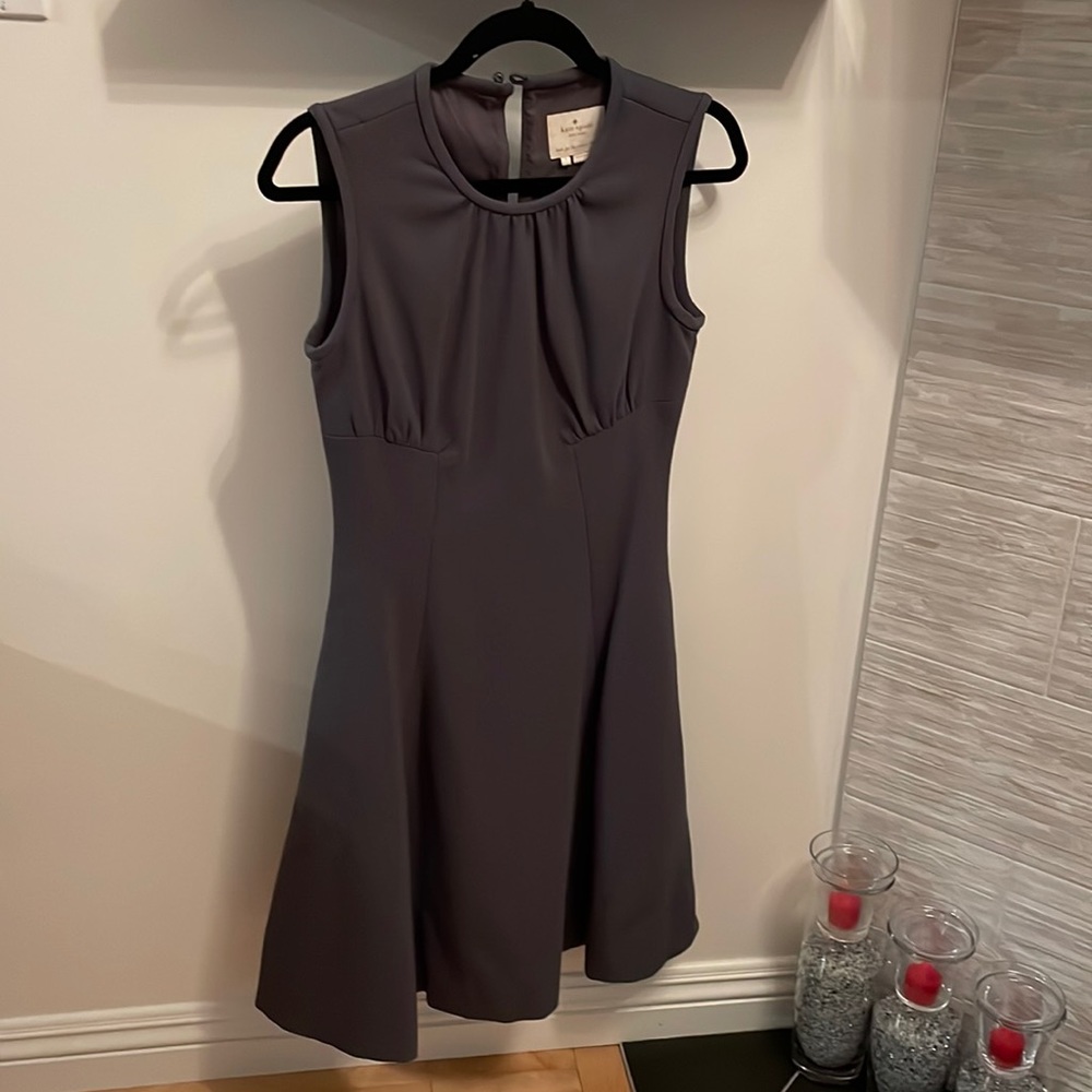 Kate Spade Size 4 Grey Dress with Garment Bag